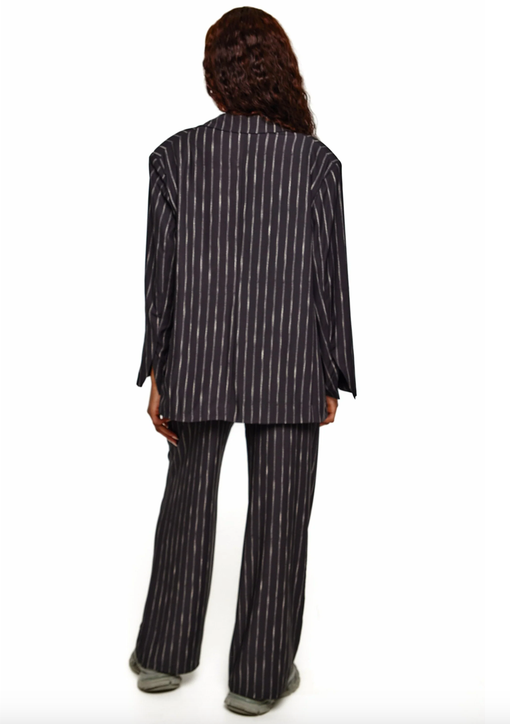 Pinstripe Oversized Blazer