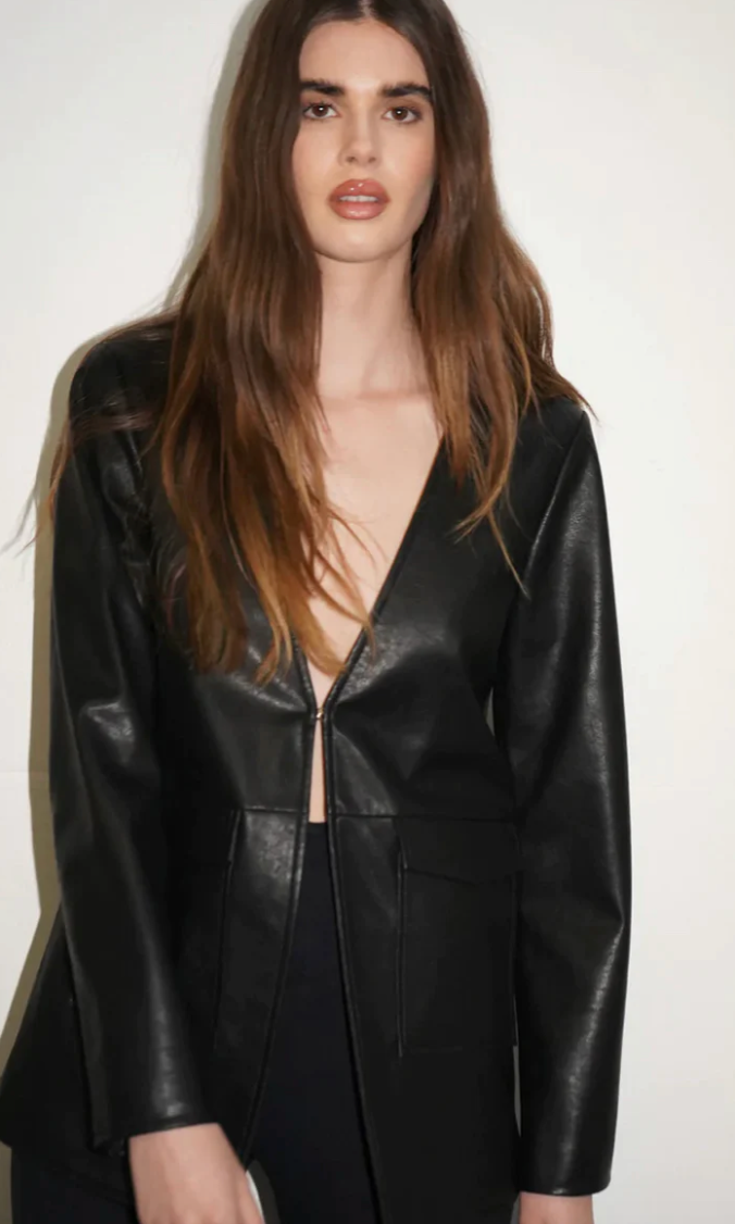 Eros Faux Lather Jacket