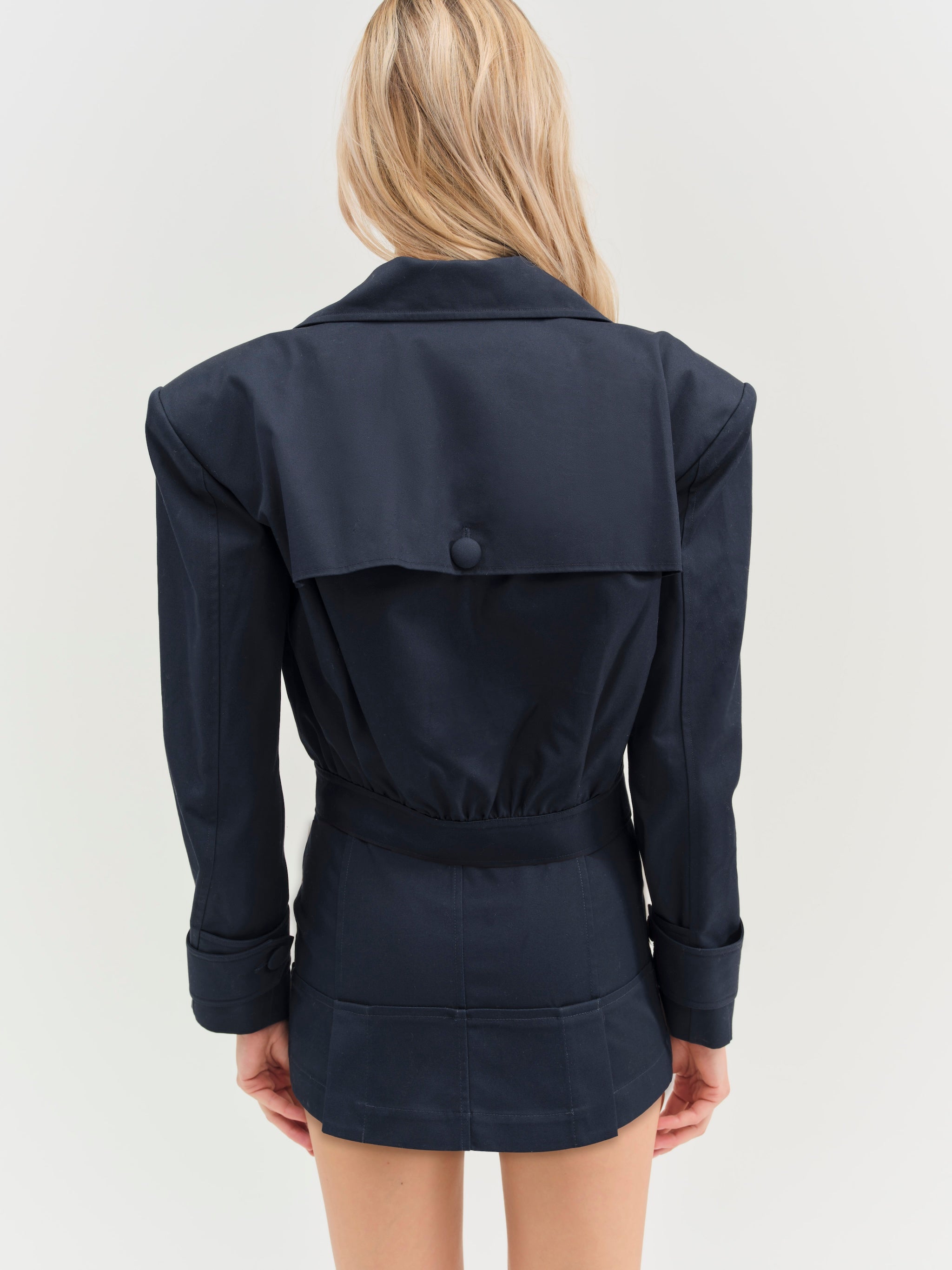 Cotton Twill Cropped Jacket