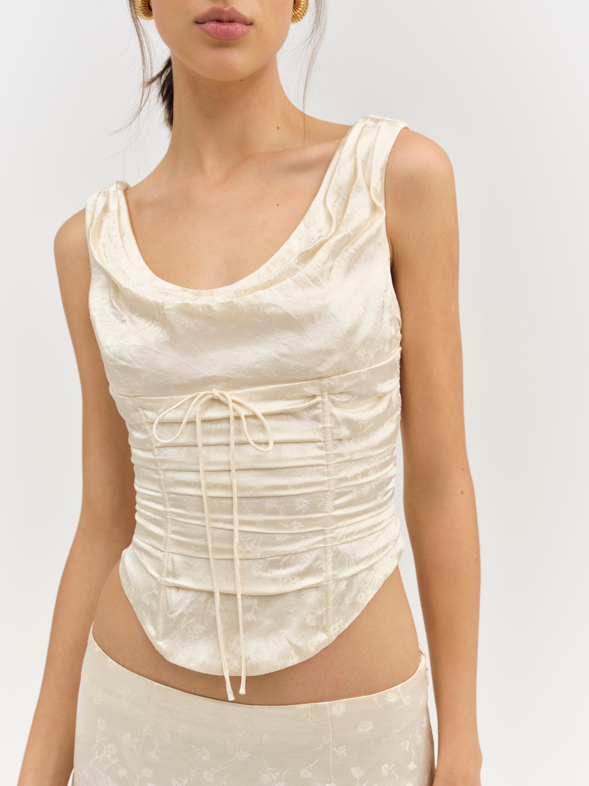 Carla Jacquard Corset Top