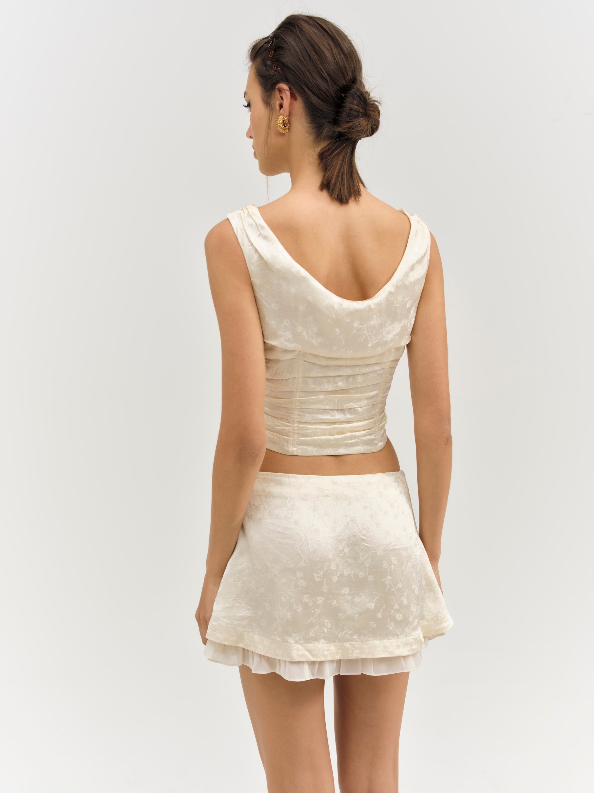 Carla Jacquard Mini Skirt