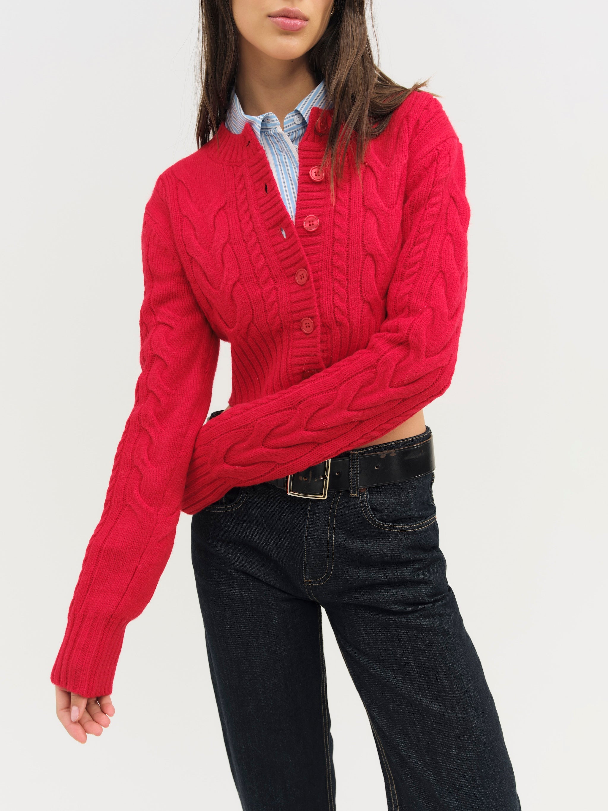 Camille Cable Knit Cardigan