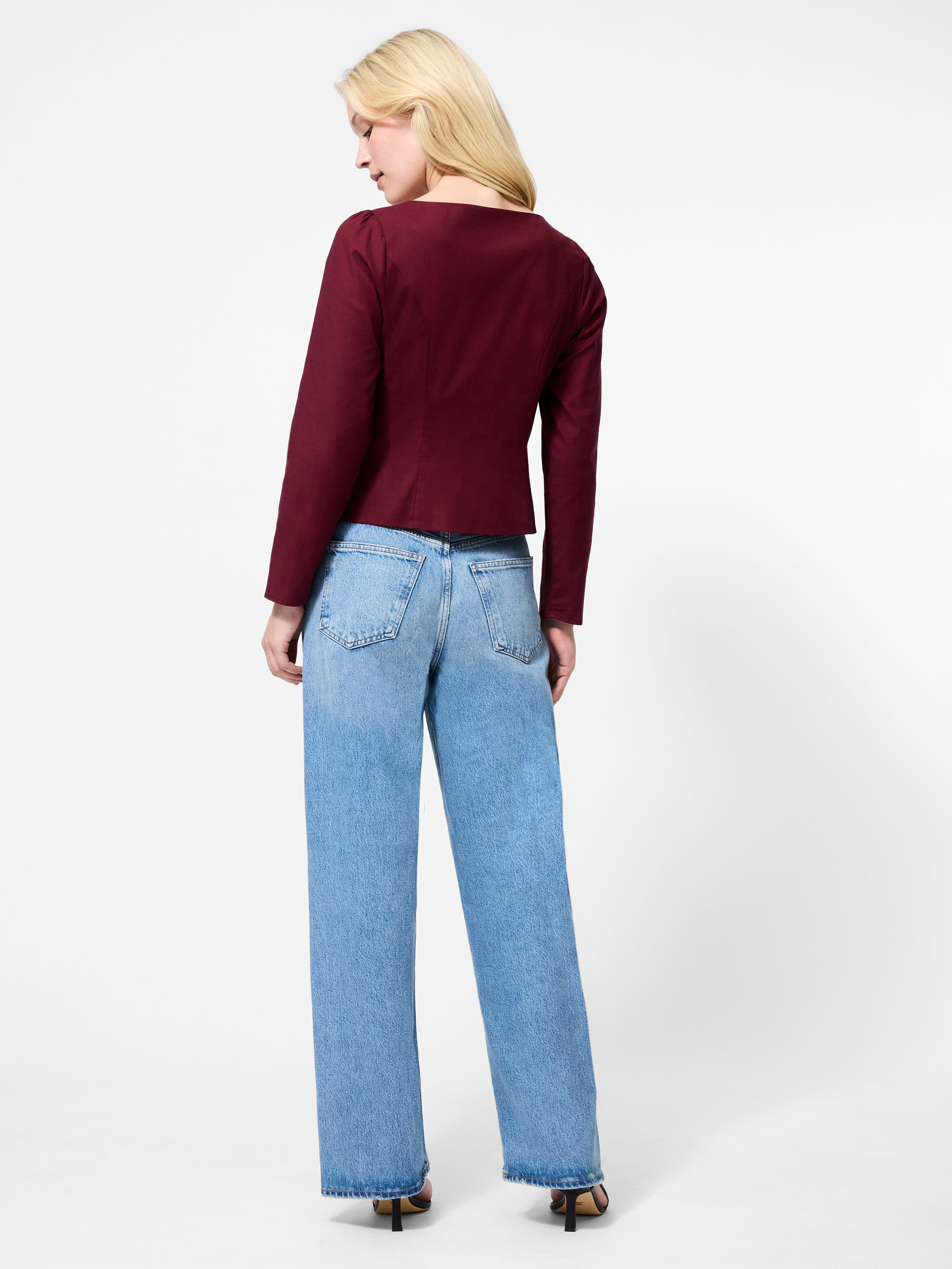 Inga Poplin Two Pocket Top