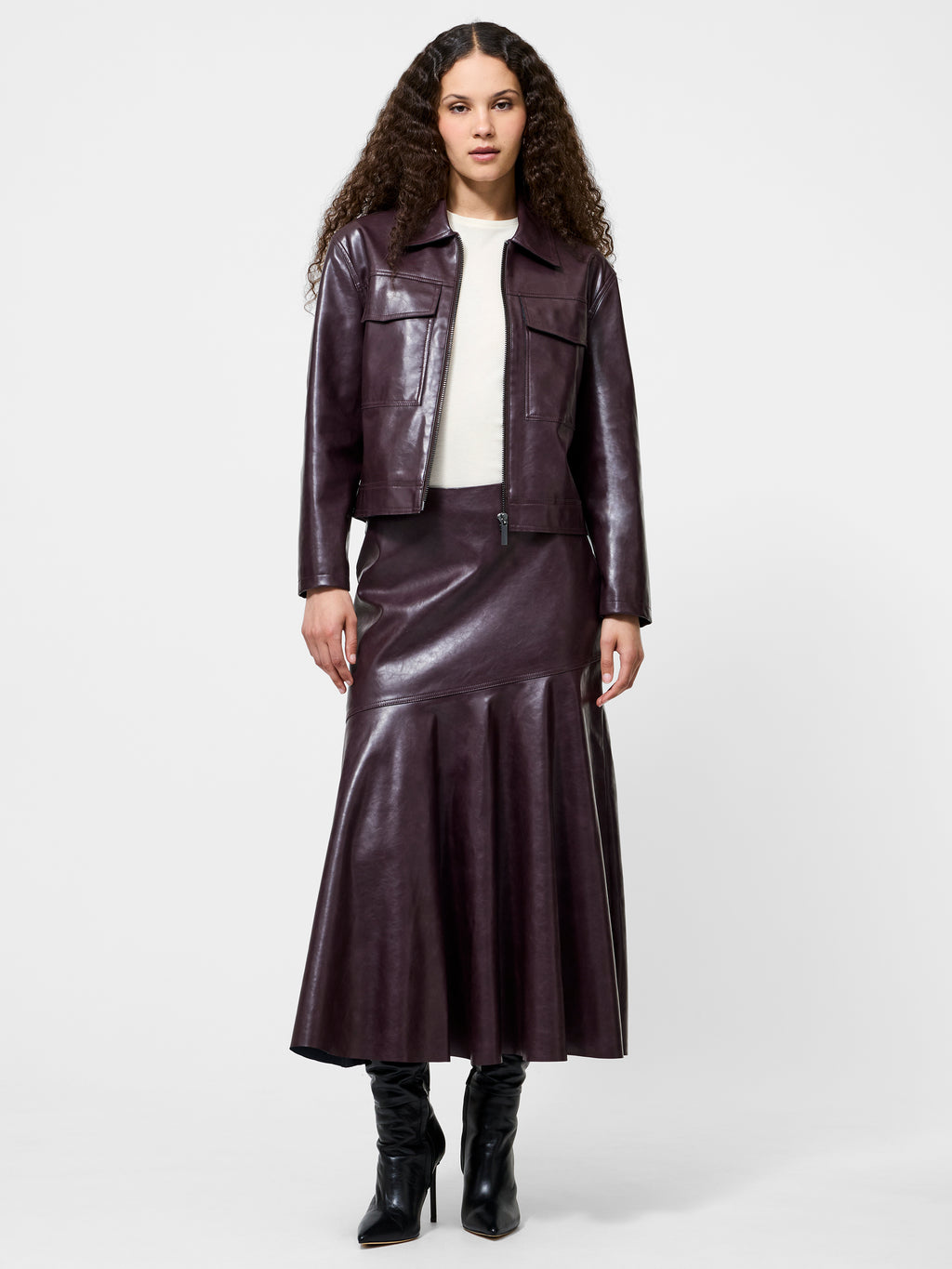 Kayleigh Fluted Midi Skirt