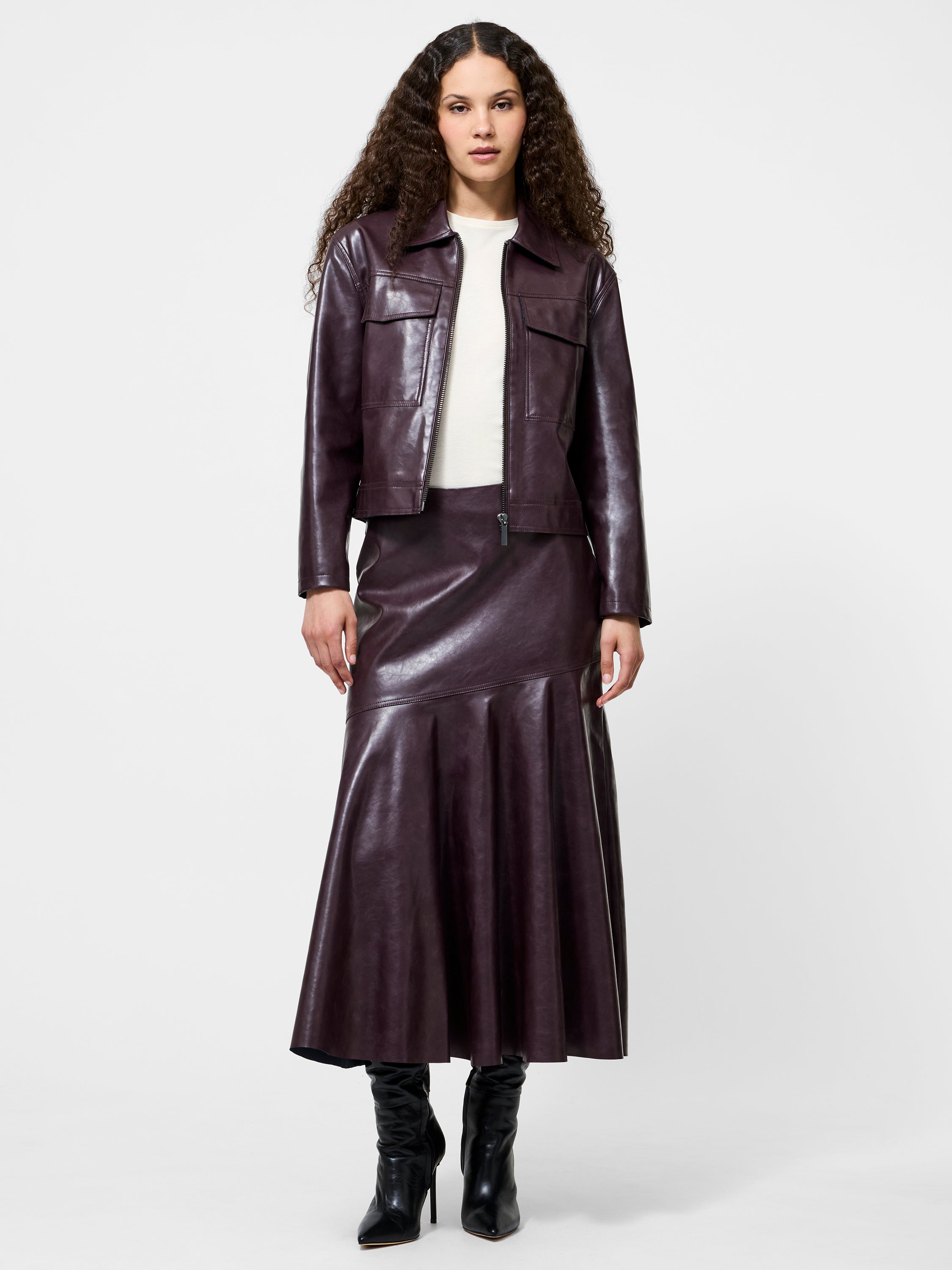 Kayleigh Fluted Midi Skirt