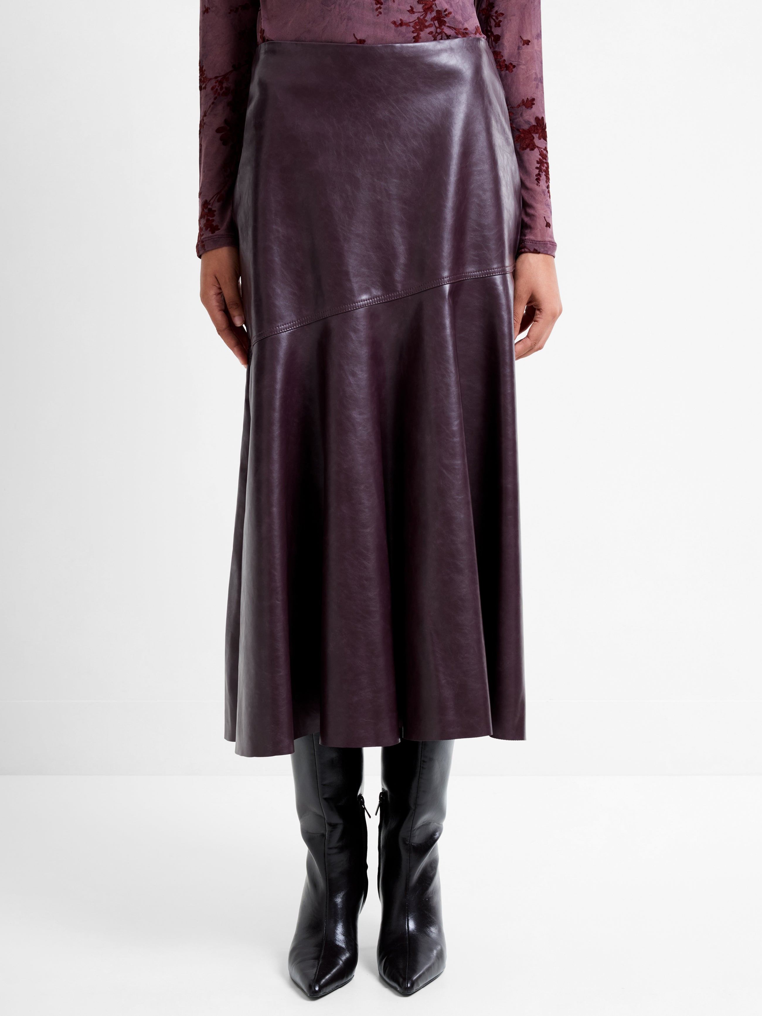 Kayleigh Fluted Midi Skirt