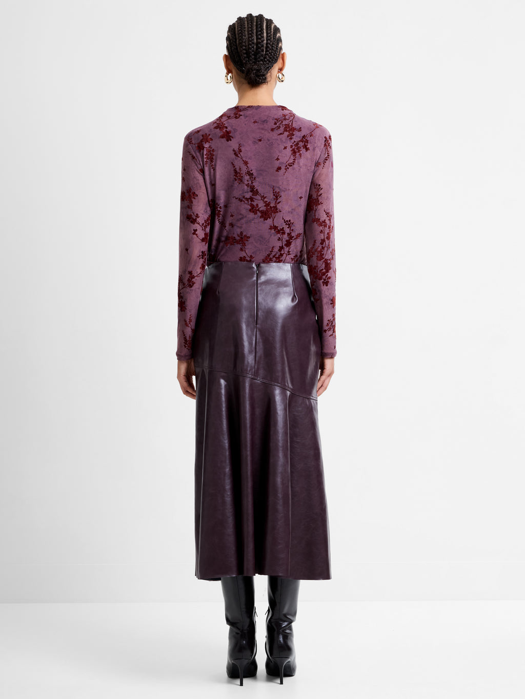 Kayleigh Fluted Midi Skirt