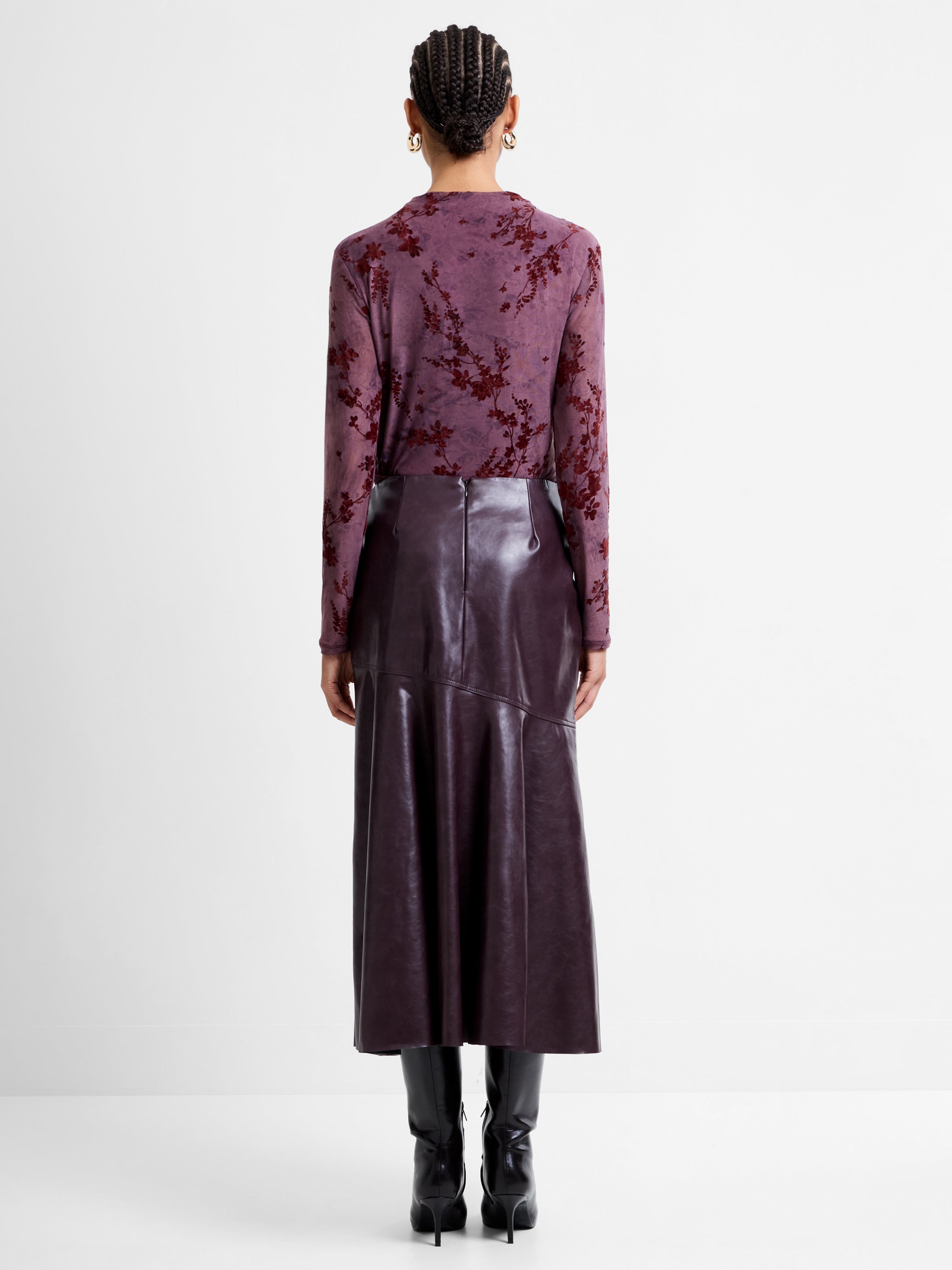 Kayleigh Fluted Midi Skirt