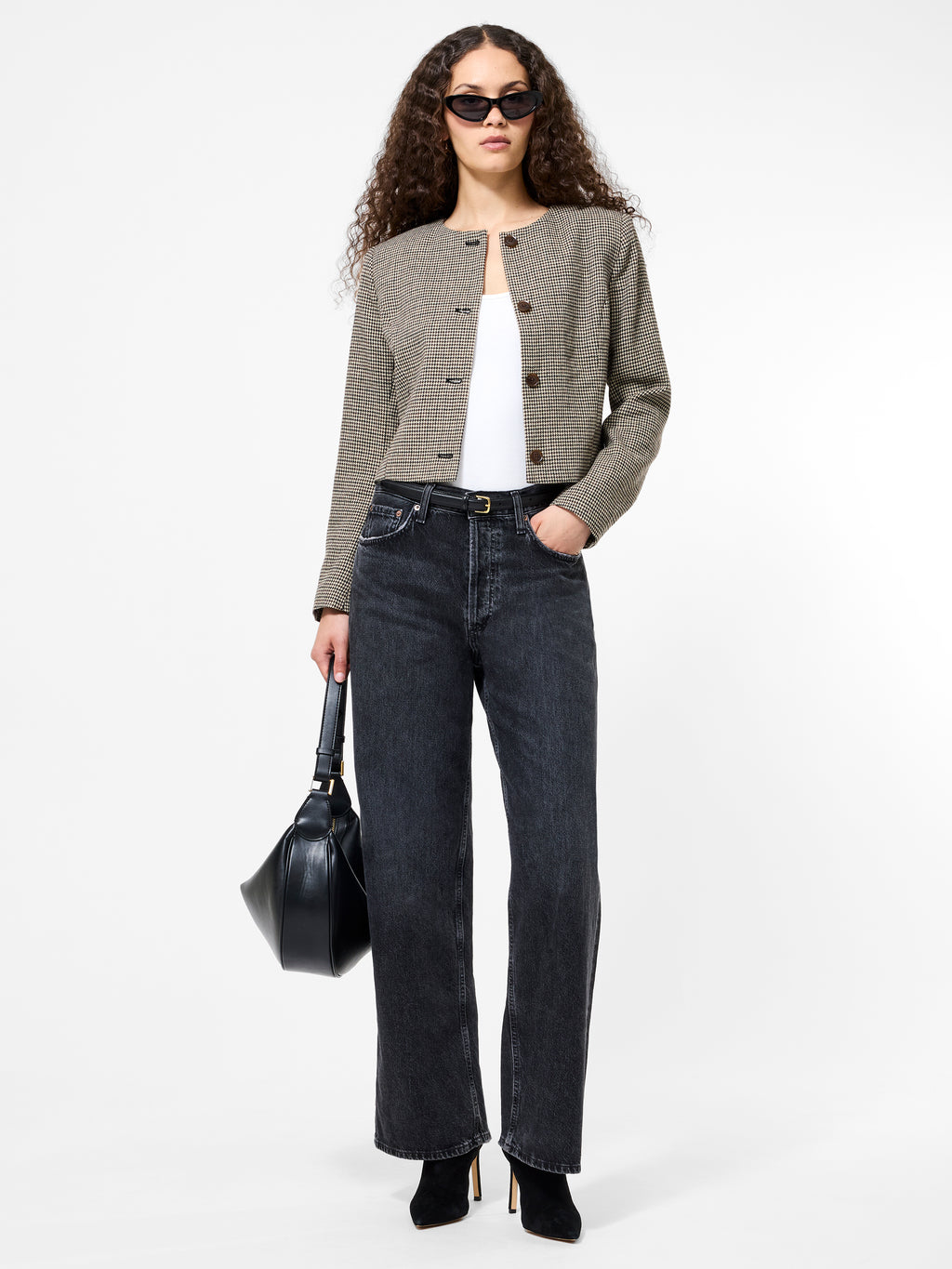 Houndstooth Wool Jacket