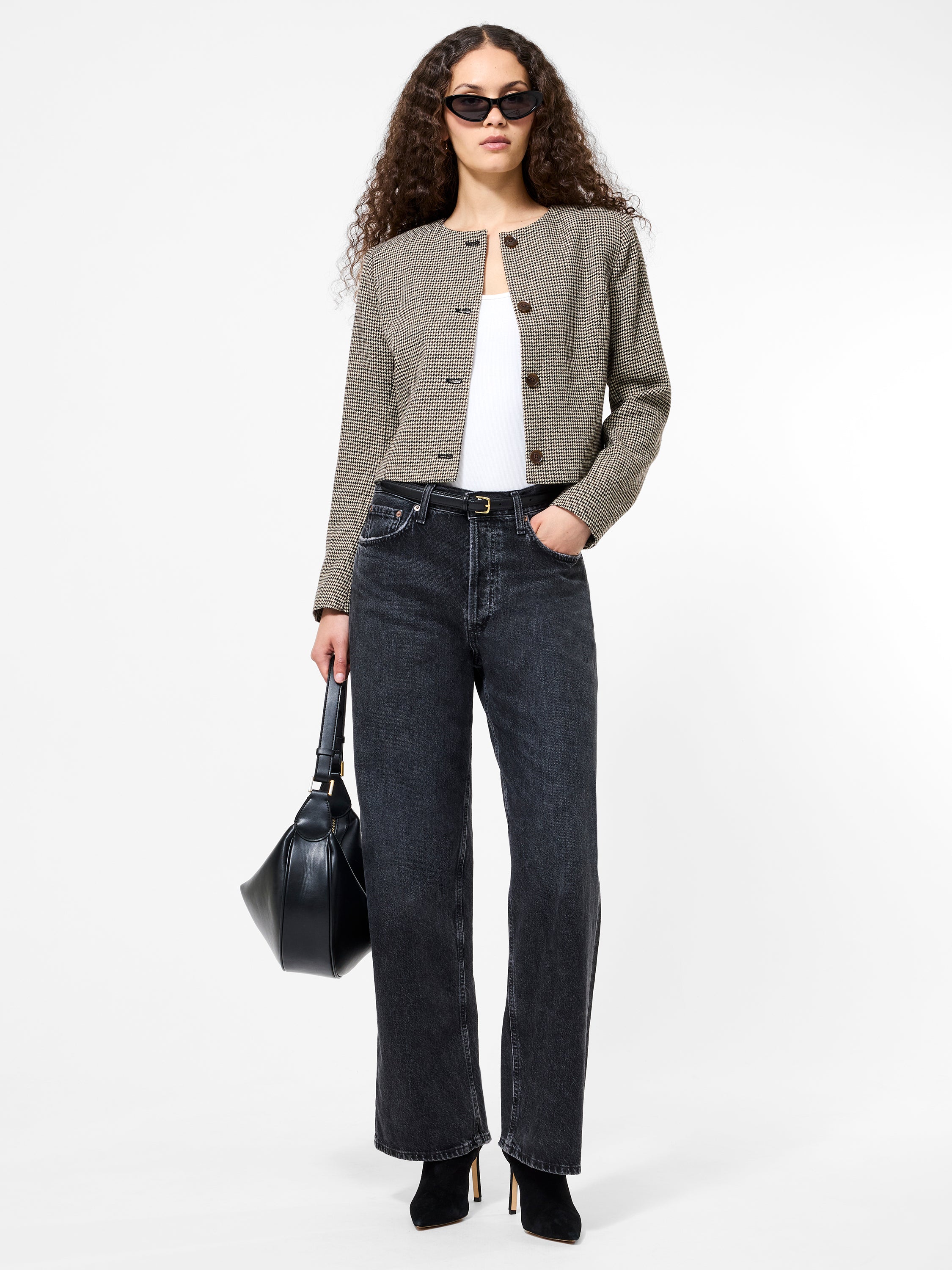 Houndstooth Wool Jacket