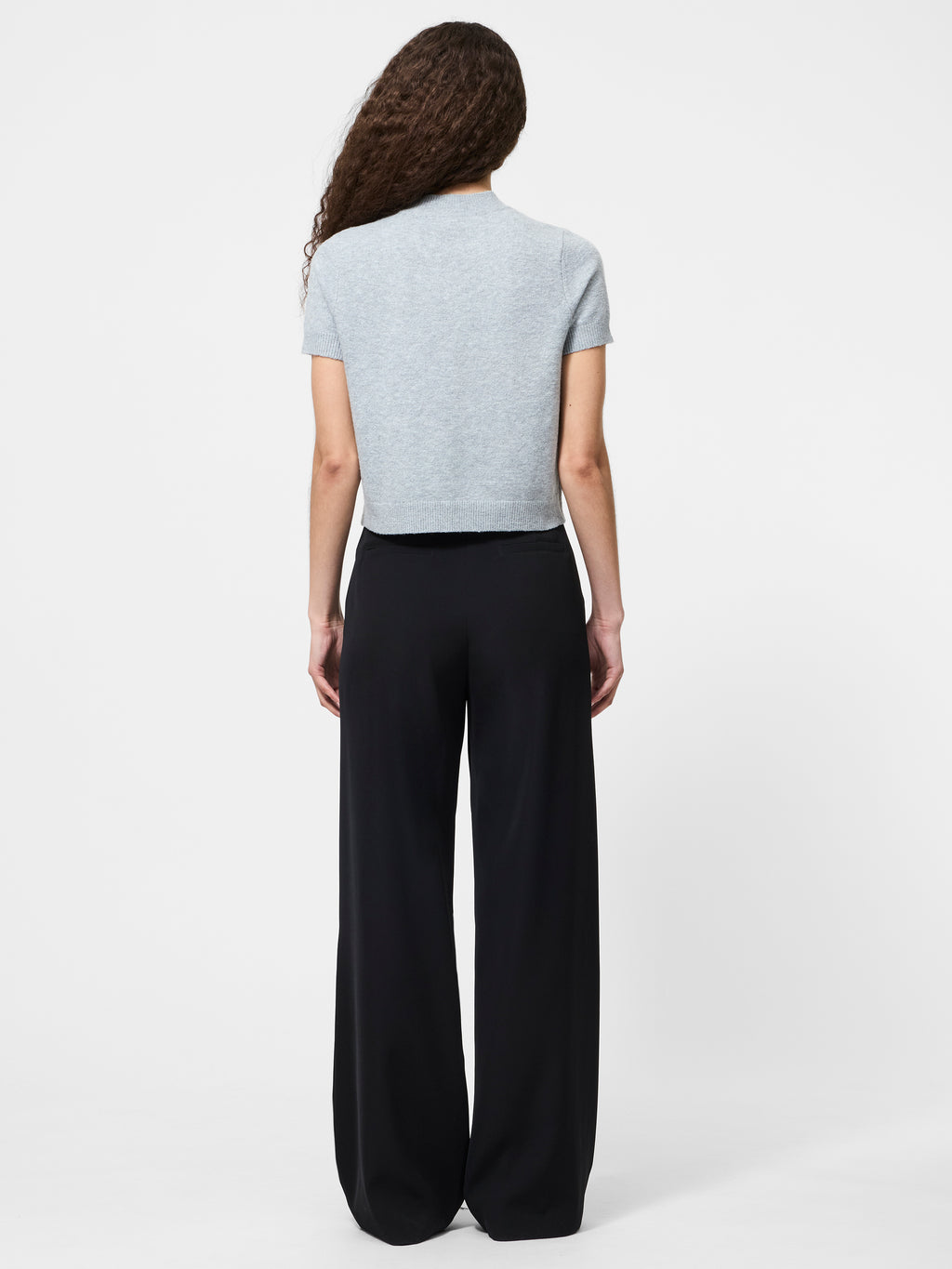 Vhari Knit Mockneck Short Sleeve Top
