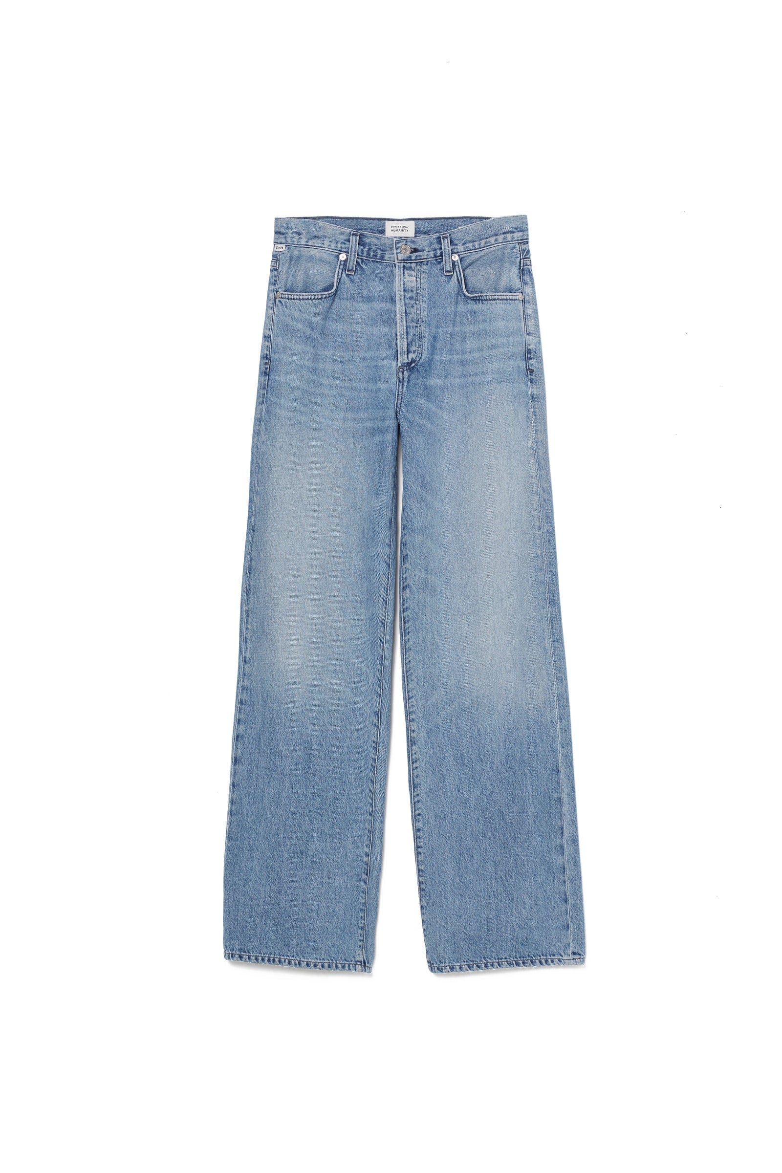 Annina Trouser Jean in medium to light indigo wash